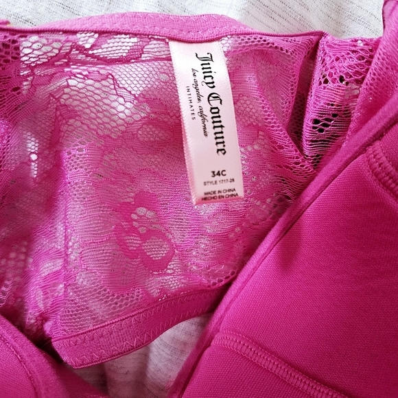 Juicy Couture Pink Lace Corset Size 34 C - Picture 3 of 4